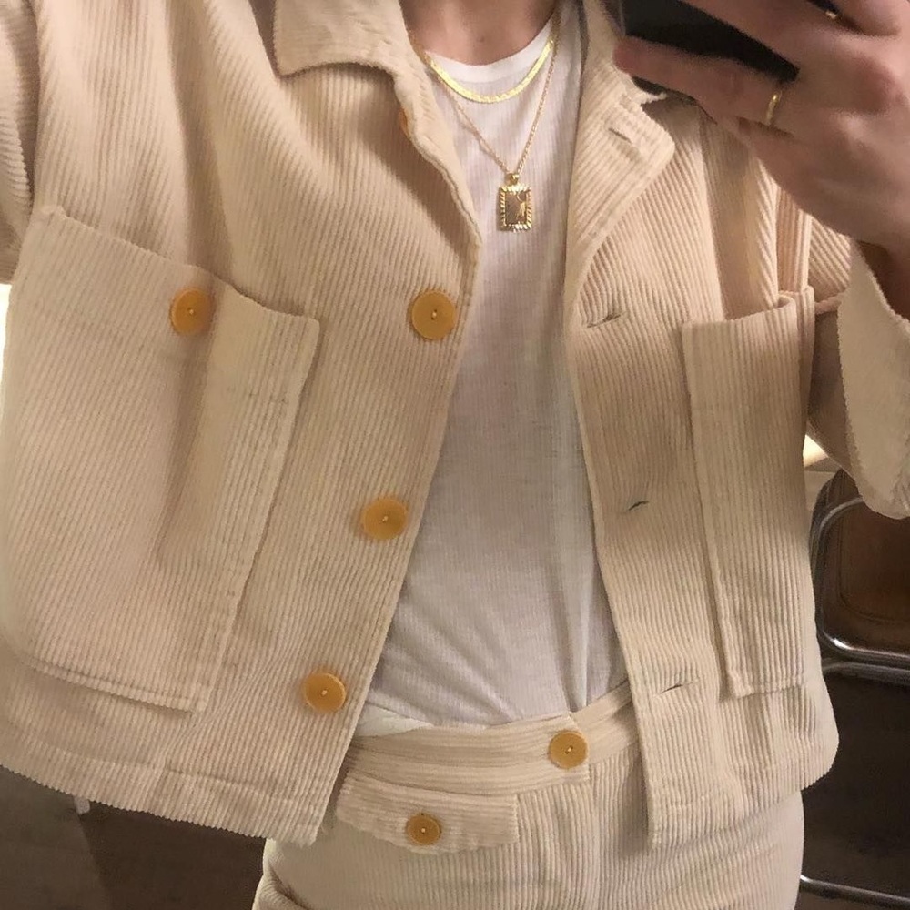 Paloma Wool Dori Cropped Corduroy Jacket